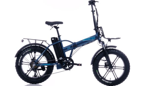 BROSTER TECHLA FAT BIKE ELEKTRİKLİ KATLANIR BİSİKLET HD 20 JANT 7 VİTES METALİK MAVİ